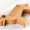 Elegant Solid Wood Card Stand With Handcraft Animal Designs Name Card Rack For Professional Men Business Card Stand