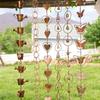 Campanello a vento in stile vintage Annaffiatoio a forma di campana Catene di pioggia Senso artistico Catena di pioggia sospesa per giardino Ornamento per porta d'ingresso
