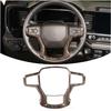 Wood Grain Steering Wheel Bezel Control Cover Trim For Chevy Silverado 1500 19+
