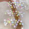 50Pcs For Manicure Solon Nail Art Supplies Colorful Five Petaled Flower Nail Charms Decorations