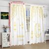 2PCS- Eid al-Fitr Muslim - Ramadan curtain - Living room - Bedroom decorative curtain