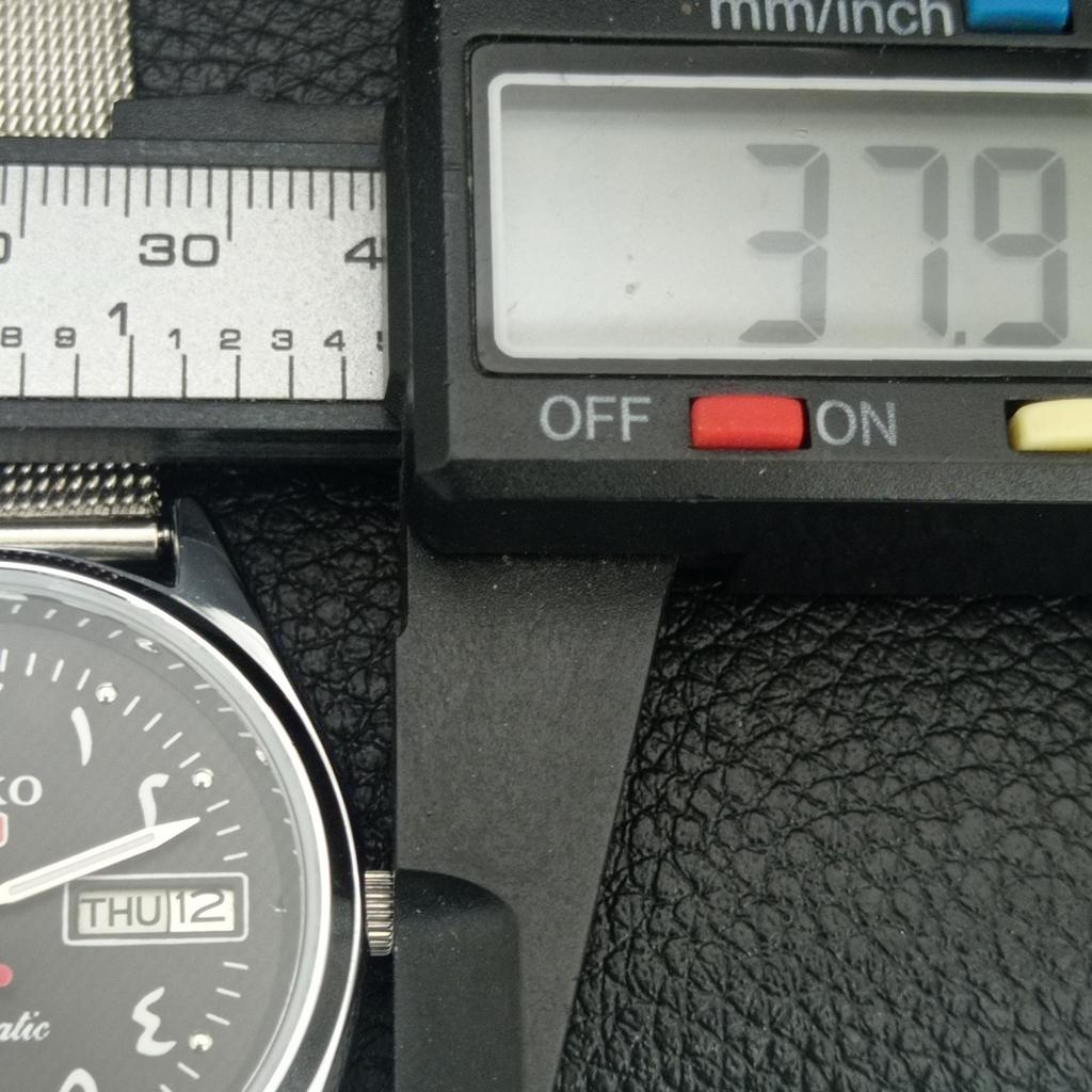 AUTOMATIC VINTAGE REFURBISHED SEIKO 5 6309A JAPAN MENS BLACK WATCH a442419-1