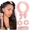 4pcs No Heat Hair Curler Women Lazy Curls Heatless Headband Ideal For Sleeping Overnight Waves Wake Up All