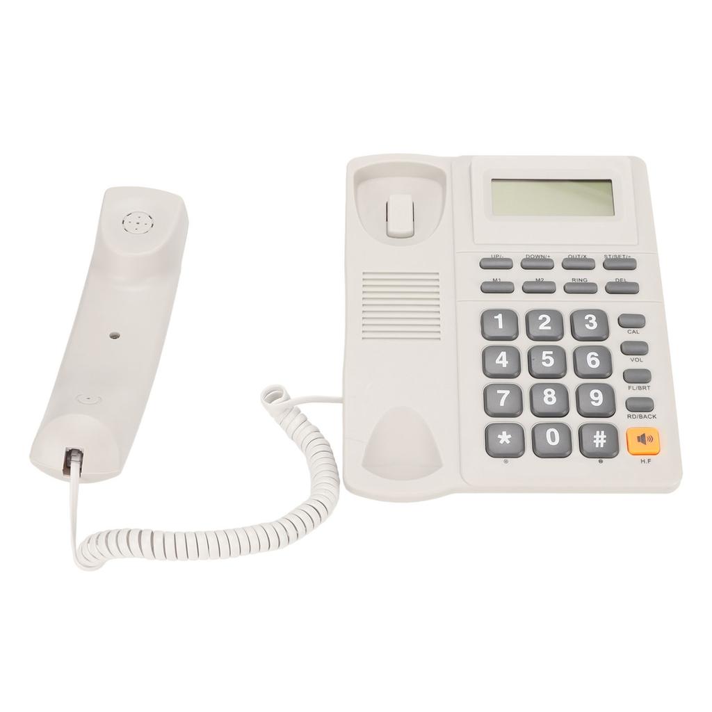 Corded Phone Noise Reduction Speed Dialing Caller ID Wired Landline Phone for Office