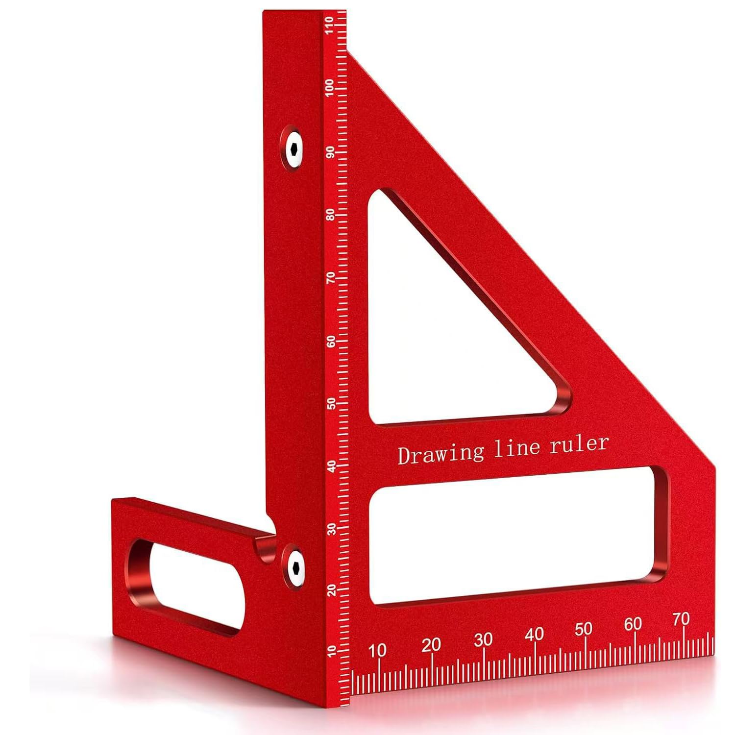 

Rafford 4 3D Multi-Angle Measuring Ruler, Aluminum Alloy 45°/90° Square Layout Tool for Woodworking Marking & Miter Cuts