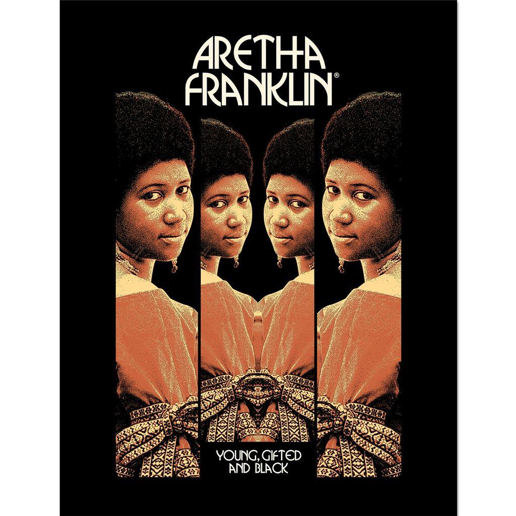Aretha Franklin Young, Gifted And Black Framed Poster
