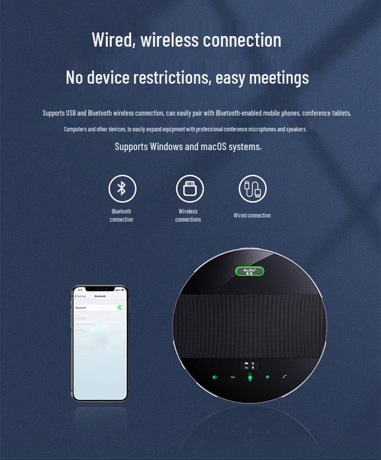 HuiDu 360° Mic Speaker for Video Conferences