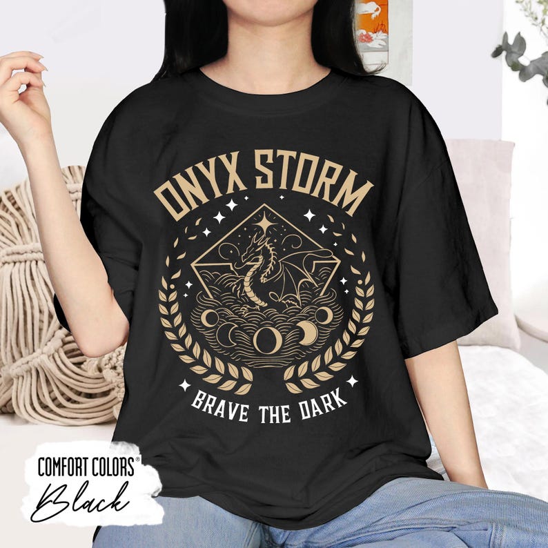 Onyx Storm Fourth Wing Comfort Shirt Dragon Tshirt Tairn Sgaeyl Andarna Tee Fly Or Die Bookish Shirt Gift For Readers Tshirt