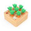 Montessori Toy Set Baby Wooden Pull Carrot Shape Matching Size Cognition Kids Early Education Puzzle Sensory Toy For Children