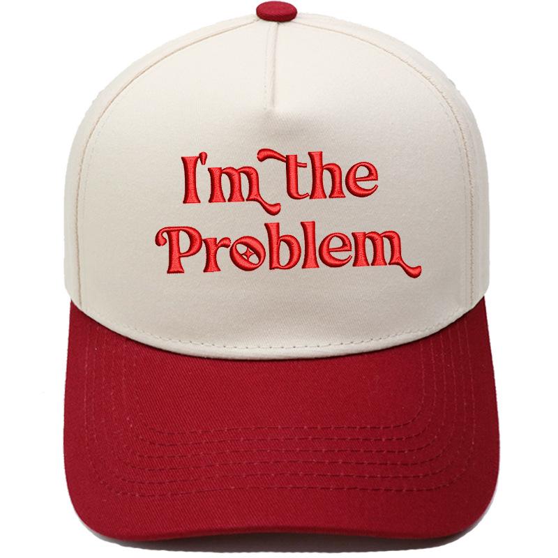 I'm the Problem Fun Embroidery Color Matching Truck Driver Hat Men's and Women's Casual Shade Baseball Cap