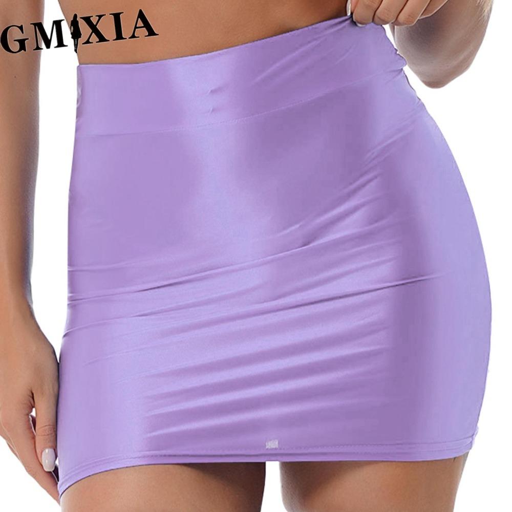 

GMXIA Женская Модная Повседневная Летняя Весенняя Юбка XL фиолетовый