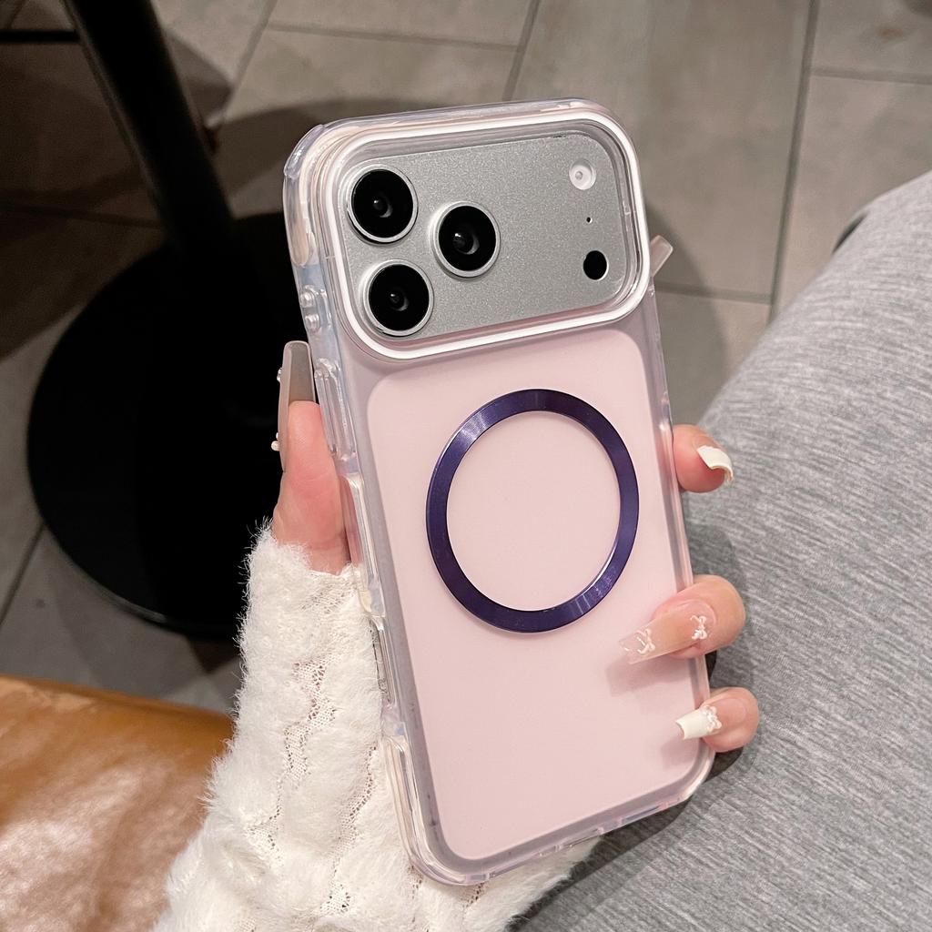 Magnetic attraction is suitable for Apple 11air mobile phone case iphone11Promax charging 11plus contrasting color wireless charging