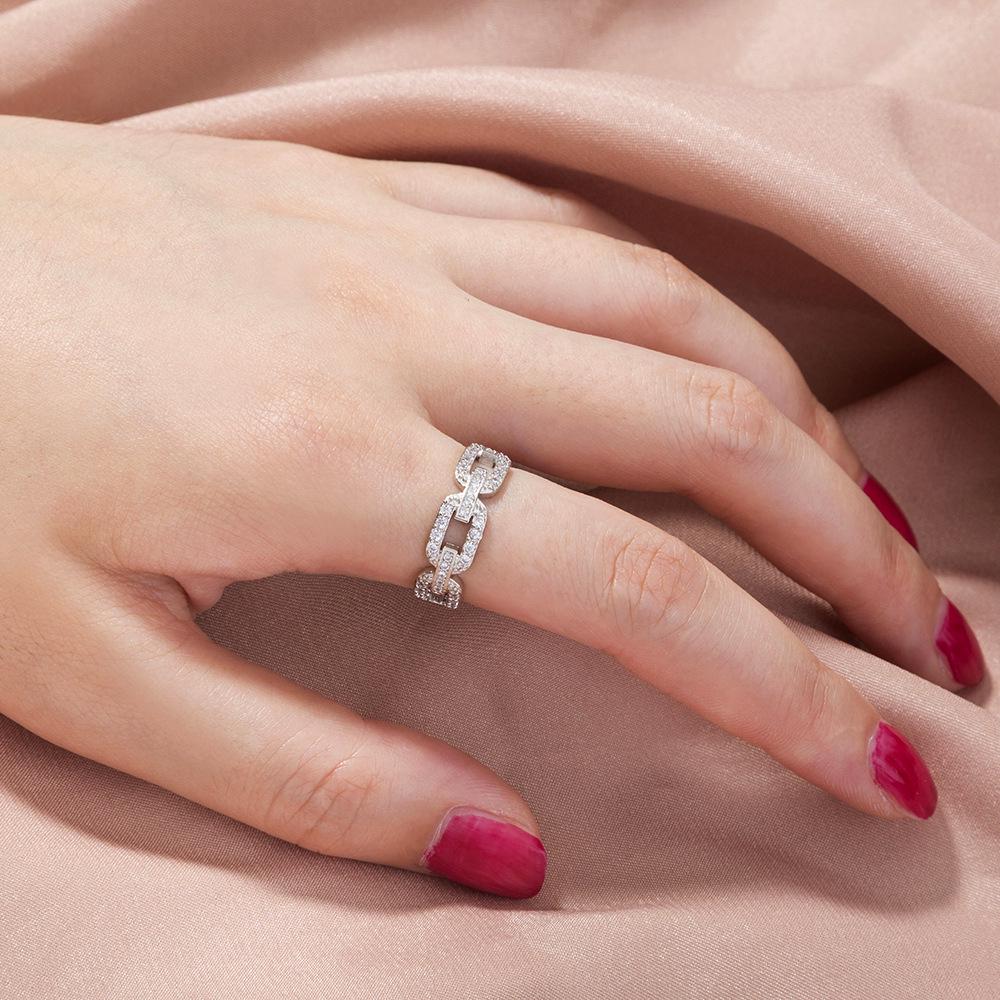 Gold-Plated Zircon Retro Ring for Women - European & American Style Index Finger Accessory