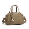 First Layer Cowhide Small Bowling Bag Hobo Bag Fashion Trend Handbag Leather Messenger Shoulder Bag