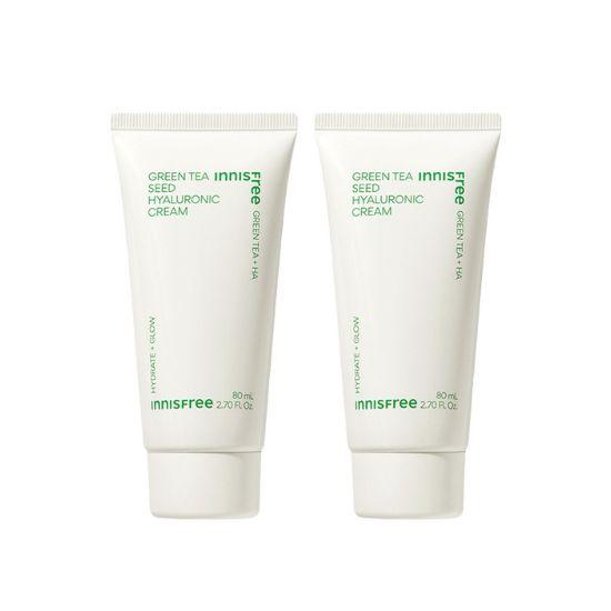 

Innisfree Green Tea Seed Hyaluronic Cream Deep Hydration & Skin Barrier Care 80ml × 2