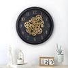 Industrial Retro Gear Wall Clock Old Craft Rotating Running Gear Clock Living Room Bedroom Wall Decoration Clock