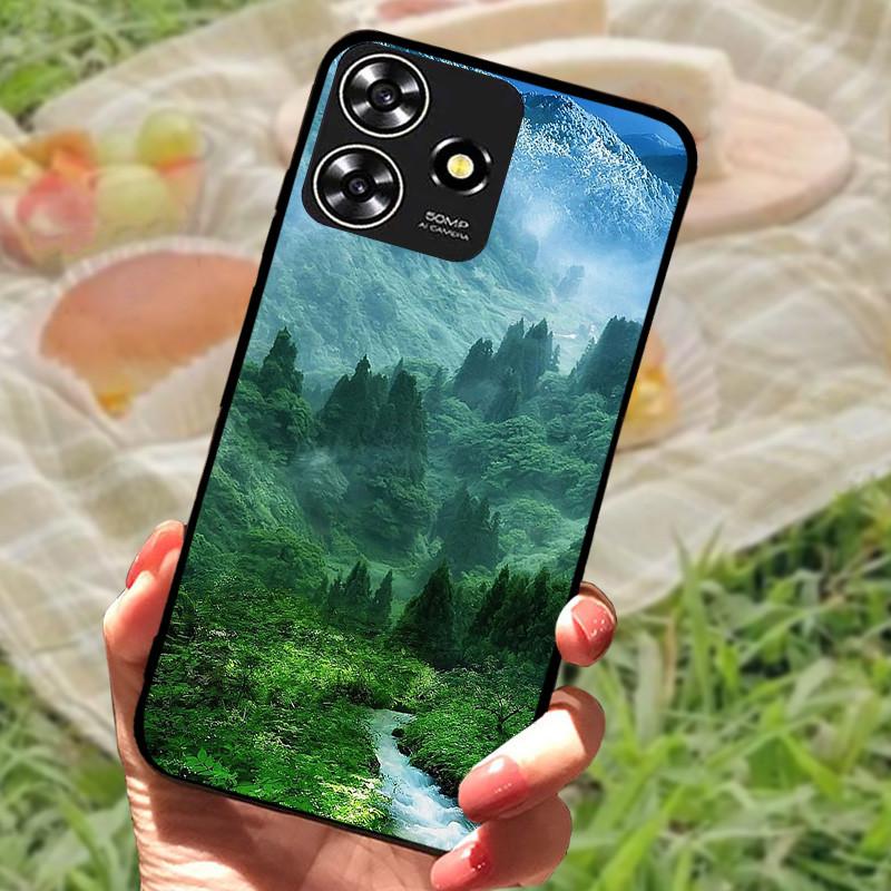 Für ZTE Blade V50 Smart Case Hülle Silikon Weich Marmor Schwarz Bumper Funda Coque für ZTE V50 Design 4G Schutz V50Smart