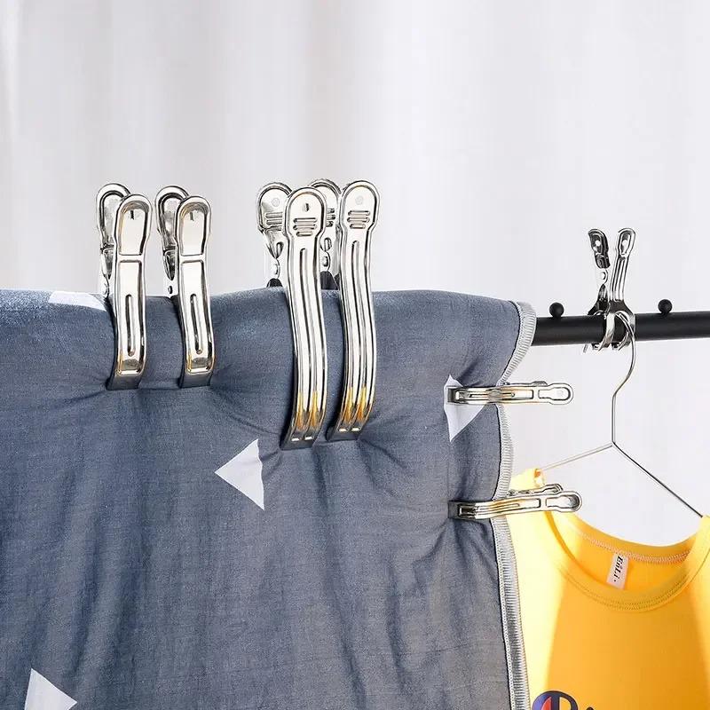 Clothespins,Stainless Steel Pool Towel Clips, Chair Clips For Beach Towels, Row Cover Clips