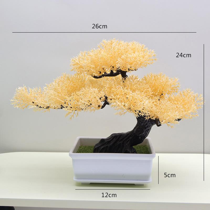 Simulated Scotch Changpai Pine Thuja Sutchuenensis Artificial Green Plant Bonsai