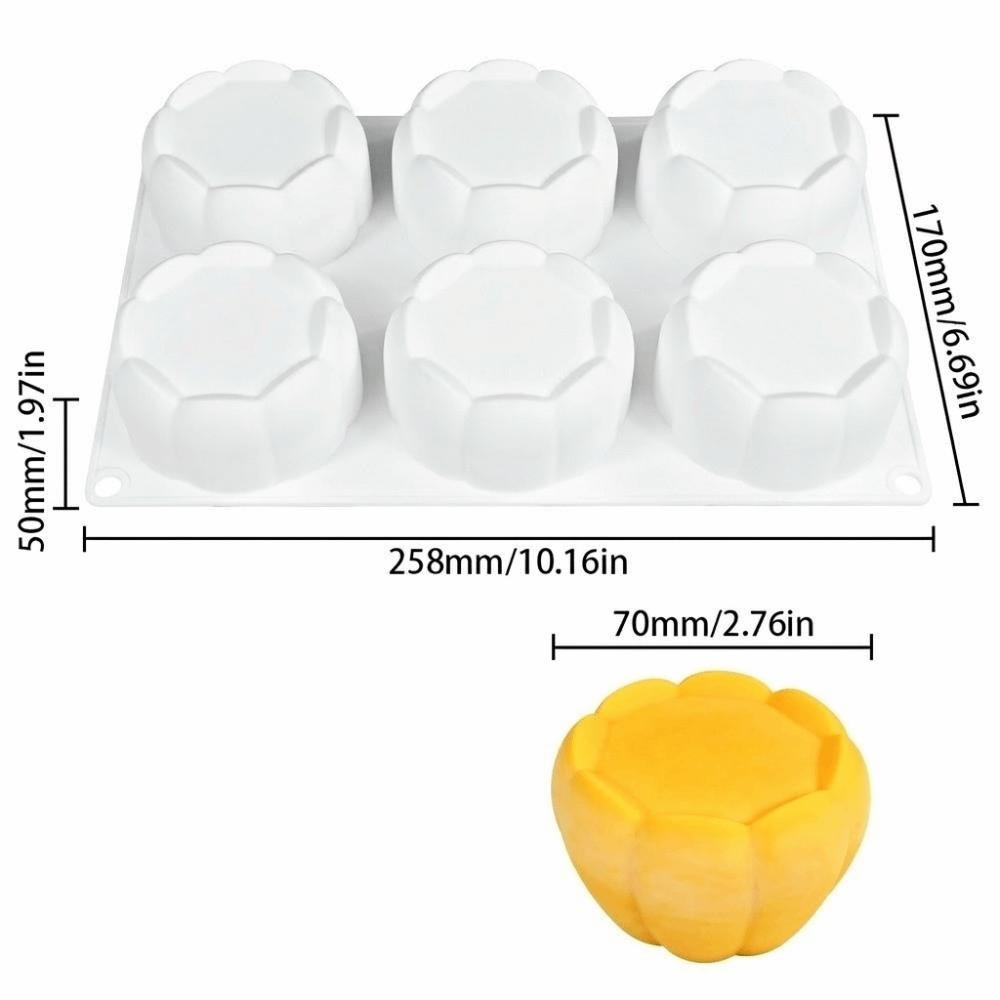 Flower Bud Design Silicone Mold Cylindrical Shape Chiffon Cake Mold New Baking Tool  Cake Making 1