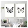 Malerei Schwarz Weiß Schmetterling Nordic Poster Leinwand Kunst Tier Wand Bilder Für Wohnzimmer COLORFULBOY Wand Kunstdruck Leinwand