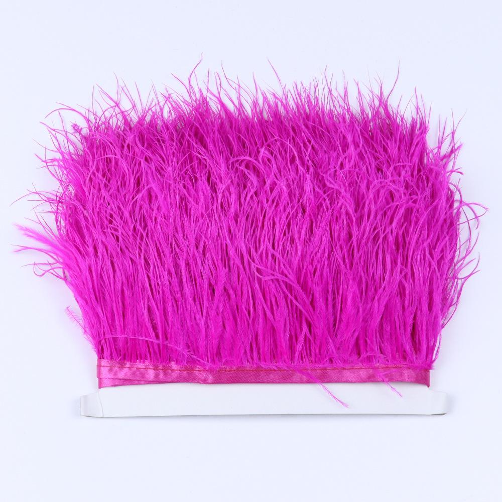 Ostrich Feather Edge 6 -8cm Decorative Wedding Diy Accessories Evening Dress Edge 