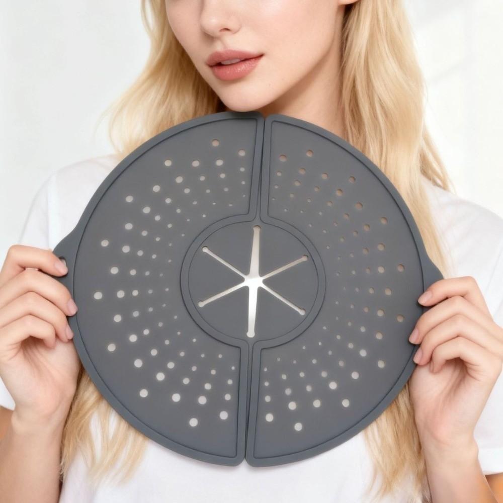 Food Grade Splatter Cover Foldable Silicone Splatter Shield Oil Splatter Guard Cutlet Cooking