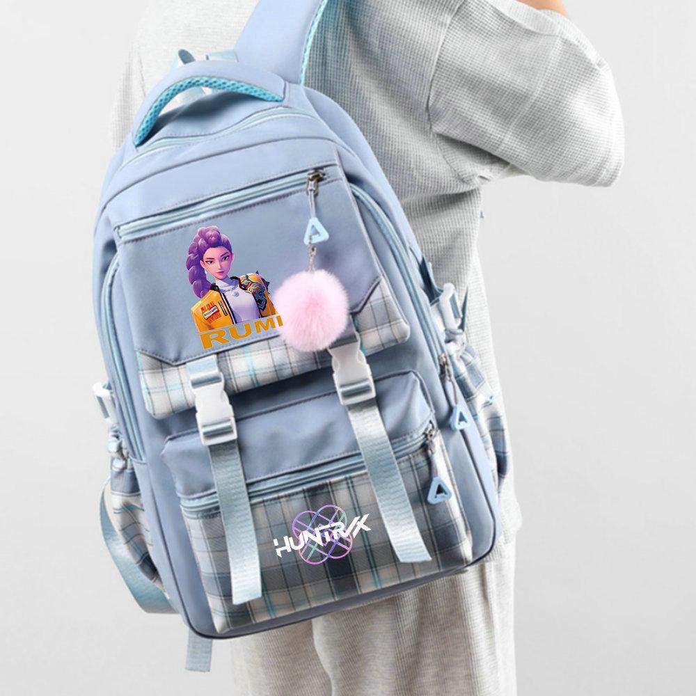 KPop Demon Hunters Everyday Backpack Printe Field Sport School Tote Capacity Outing Laptop Rucksack Gender-neutral Sling Backpack Casual