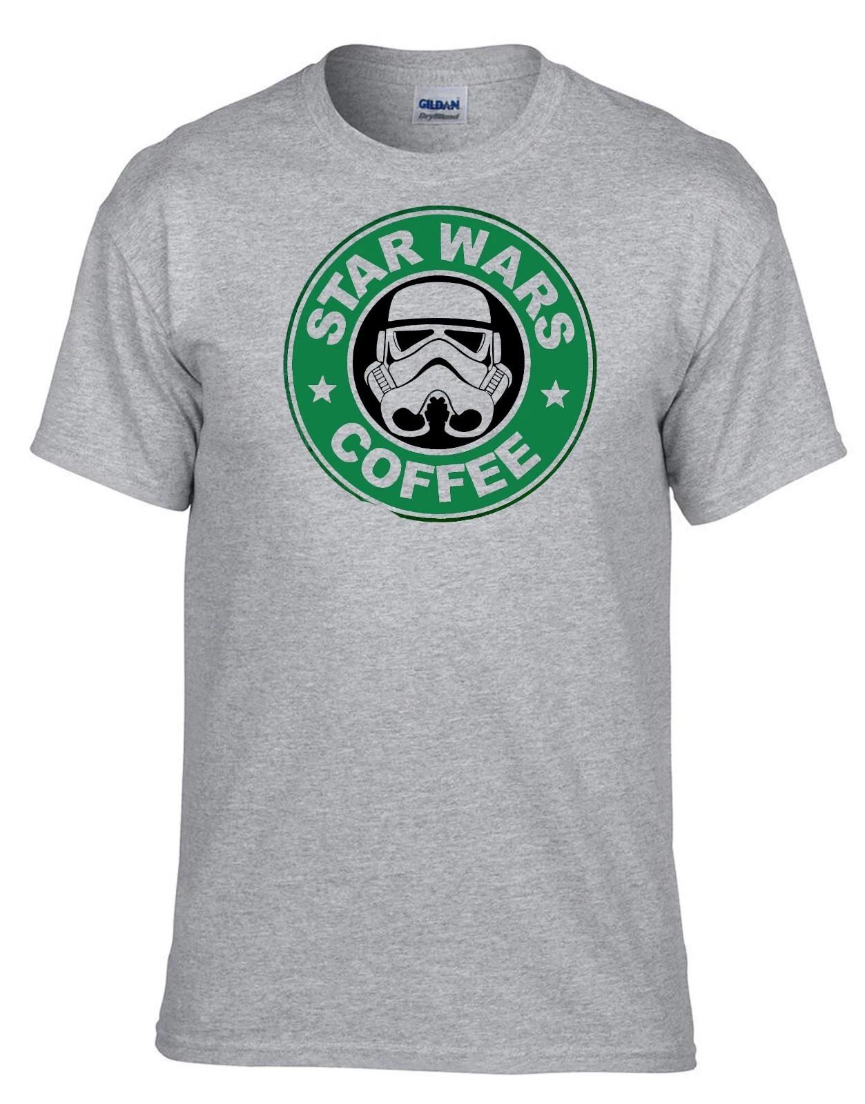 Star Wars coffee Darth Vader Grau T-Shirt -336_Grau S