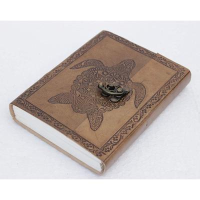 Journal en cuir carnet de voyage journal d'écriture ou carnet de croquis Vintage papier de coton pour hommes et femmes (7x5 pouces)