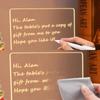 Colors Acrylic LED Drawing Board Clear Interactive LED Message Board with Light Dry Erase Boards Gift