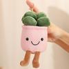 1pc Flowerpot Plush Flower Pendant Cute Key Ring Keychain Rose Tulip Anthurium Succulent Plant Stuffed Fashion Accessory Gift