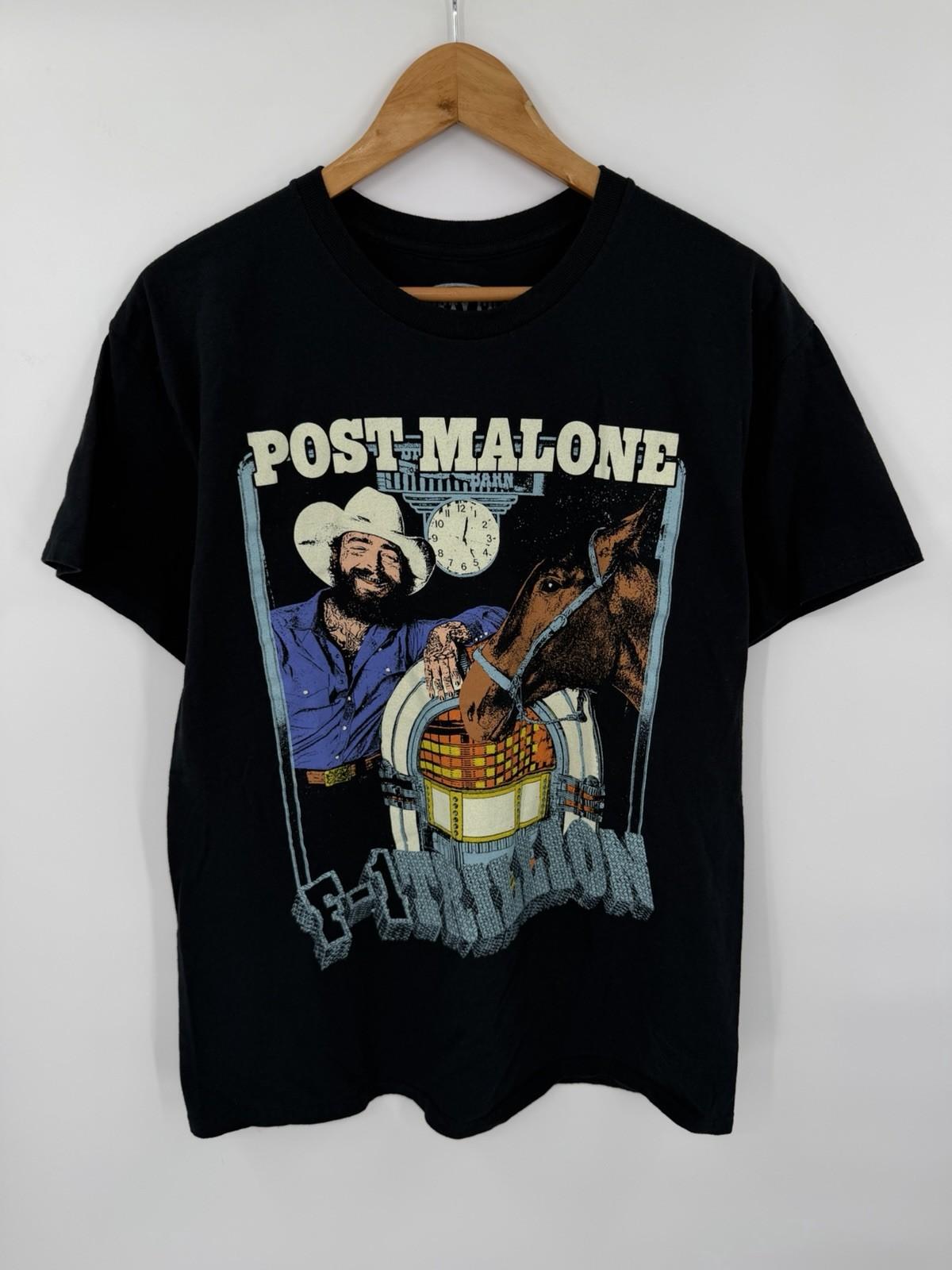 Post Malone Posty Co T-Shirt Mens Large Short Sleeve Country Album Tour Concert S