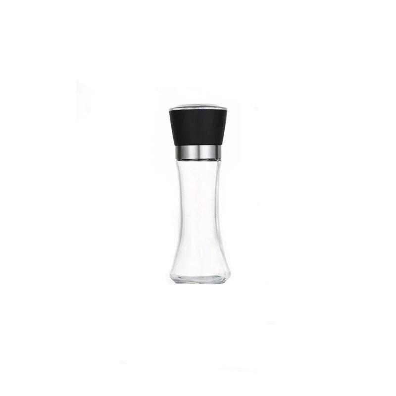 Premium Stainless Steel Pepper Grinder, Durable Glass Body, Adjustable Coarseness Handheld Spice Mill