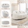 Bean Bag Sofa Lazy Sofa Durable Comfort Lounger High Back Chair for Adults and Children, Indoor & Outdoor, Soft Lounge Chair (Beige Chenille)