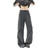 Casual Charge Pants Men's American Paratrooper Design Folded Thin Loose Straight Trend High Street Tooling Quick-Drying Pants