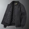 Men's Plus Size Loose Fit Cotton Baseball Jacket - Autumn/Winter Pilot Style Outerwear.
