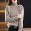 Dámský kašmírový svetr Qinghe kašmír 30% kašmír 70% vlna podzimní a zimní kašmírový hustý svetr měkký a teplý