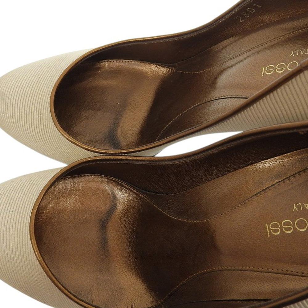 Sergio Rossi High heels pumps for women, beige, size 38 shoes 38 beigeUsed