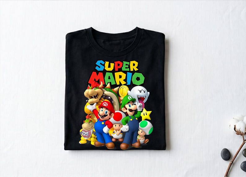 Super Mario Shirt Super Mario Classic Group Shot Shirt, Super Mario Gifts Shirt, Super Mario Merch Shirt, Super Mario Movie Shirt 160