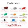 1KG yaratıcı yapı taşları toplu set Kentsel Klasik yapı taşları Montajlı doğum günü hediyesi çocuk eğitici oyuncakları