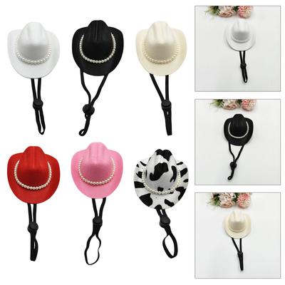 Pet Elegant Hat Unique Cowboy for Small Pet Dog Hat Halloween Cowboy Fun Pet Halloween Costume Photo Props
