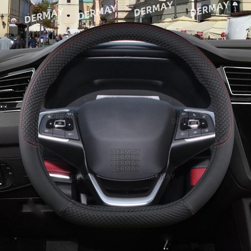 for Chery Tiggo 2 Tiggo 7 Tiggo 8 Pro Max Car Steering Wheel Cover 9 Colors PU Leather Non-slip Auto Accessories