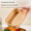 HANDUNYOU Disposable Kraft Paper Food Containers