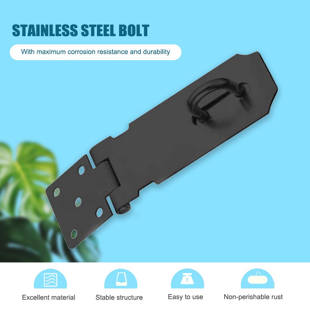 Office Door Lock Hasp Replacement Cabinet Drawer Stainless Steel Doors Latch Padlock Clamp Hardware Spare Parts