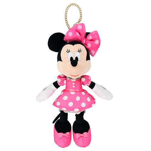 Minnie Mouse Plush Toy with Polka Dot Ribbon Costume, Tokyo Disney Resort Exclusive, Pink, Includes Minnie's Day Charm