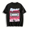 Vintage Heart Cassette Print Tee Make Me A Mix Tape Love Top Pure Cotton T-shirt