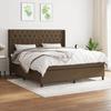 Exclusive House - Slatted Bed Base with Mattress Dark Brown 160x200 Cm