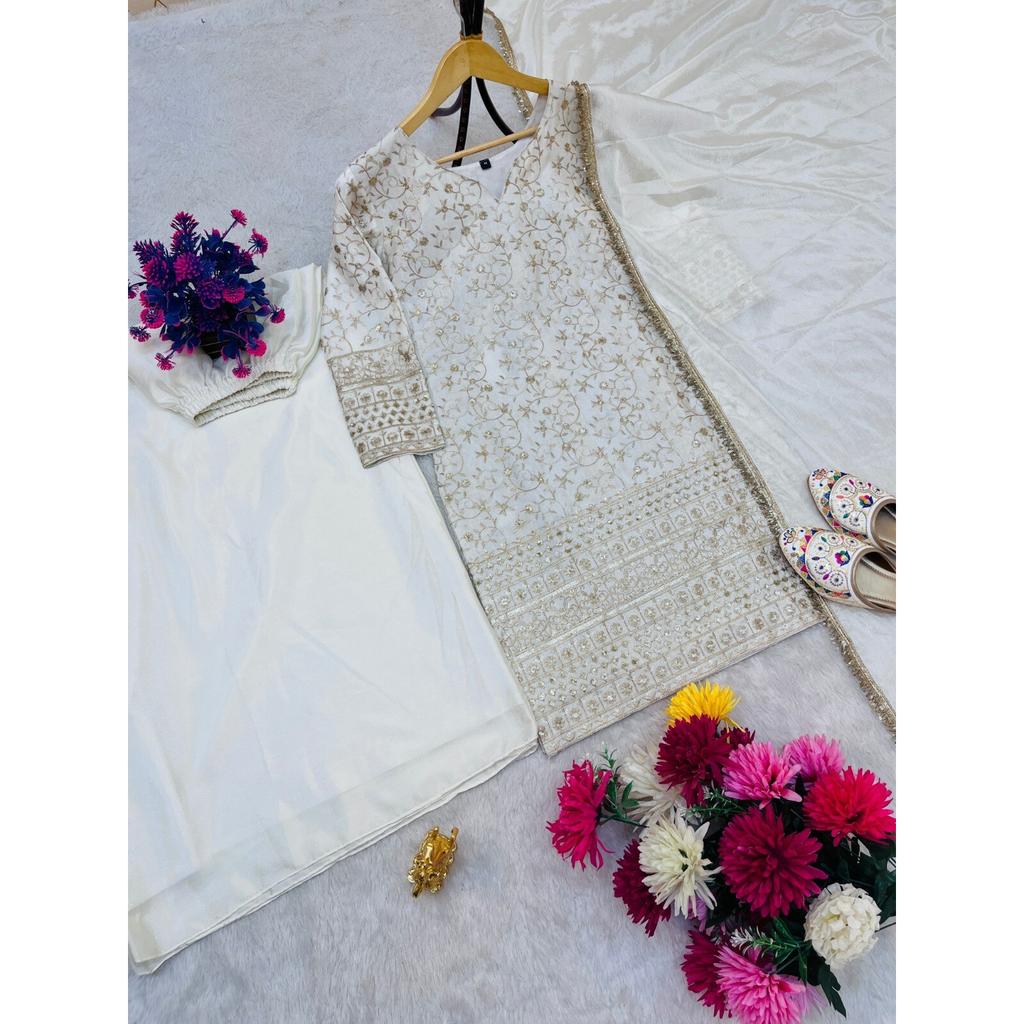 Indischer Damen Party Wear Salwar Anzug Bollywood Ready to Wear Salwar Kameez Set SC-2222