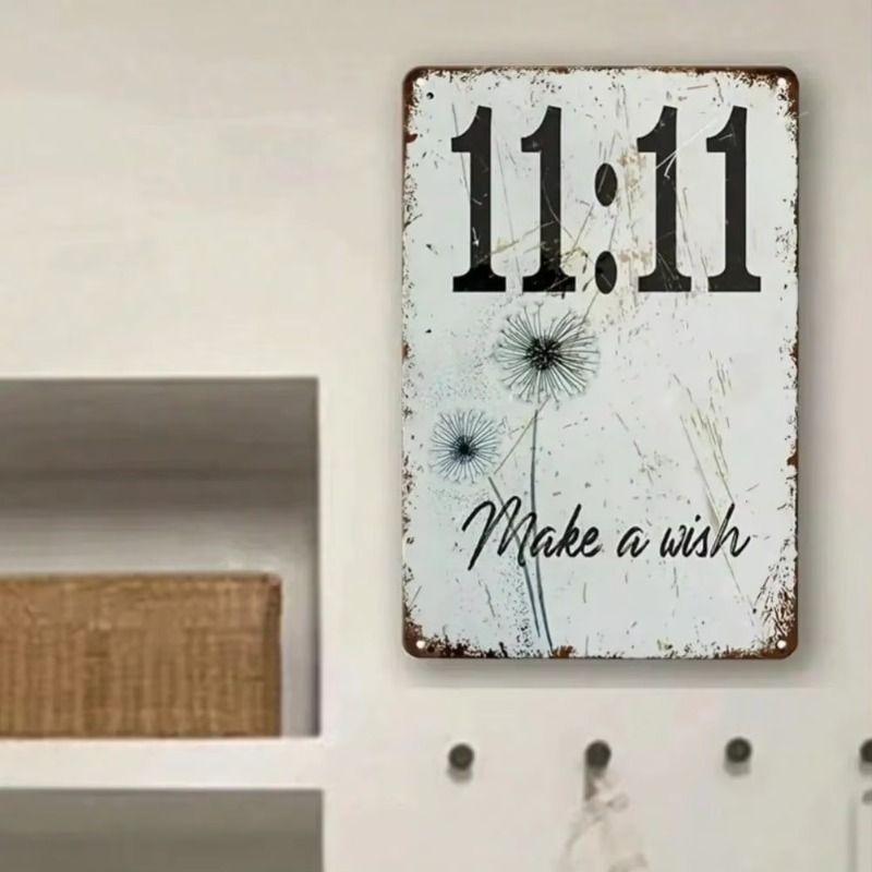 Abstract Metal Wall Art, Iron Painting for Living Room Decor, 20x30 cm